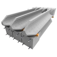 Трехлучевой железобетонный фундамент ТСА-4,5-150 (ТСА-4,5-5), альбом №4182и